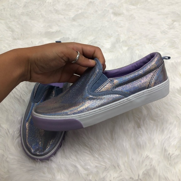 Old Navy Lavender Iridescent Slip on Sneakers 4 - Picture 5 of 12